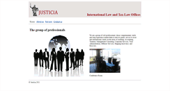 Desktop Screenshot of justicia.org
